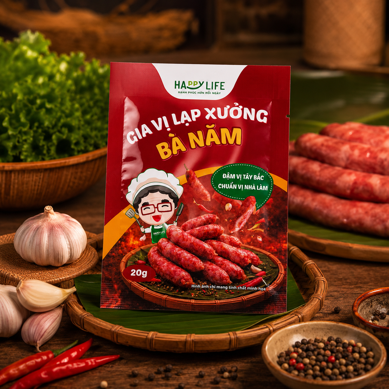 Gia vị lạp xưởng Bà Năm